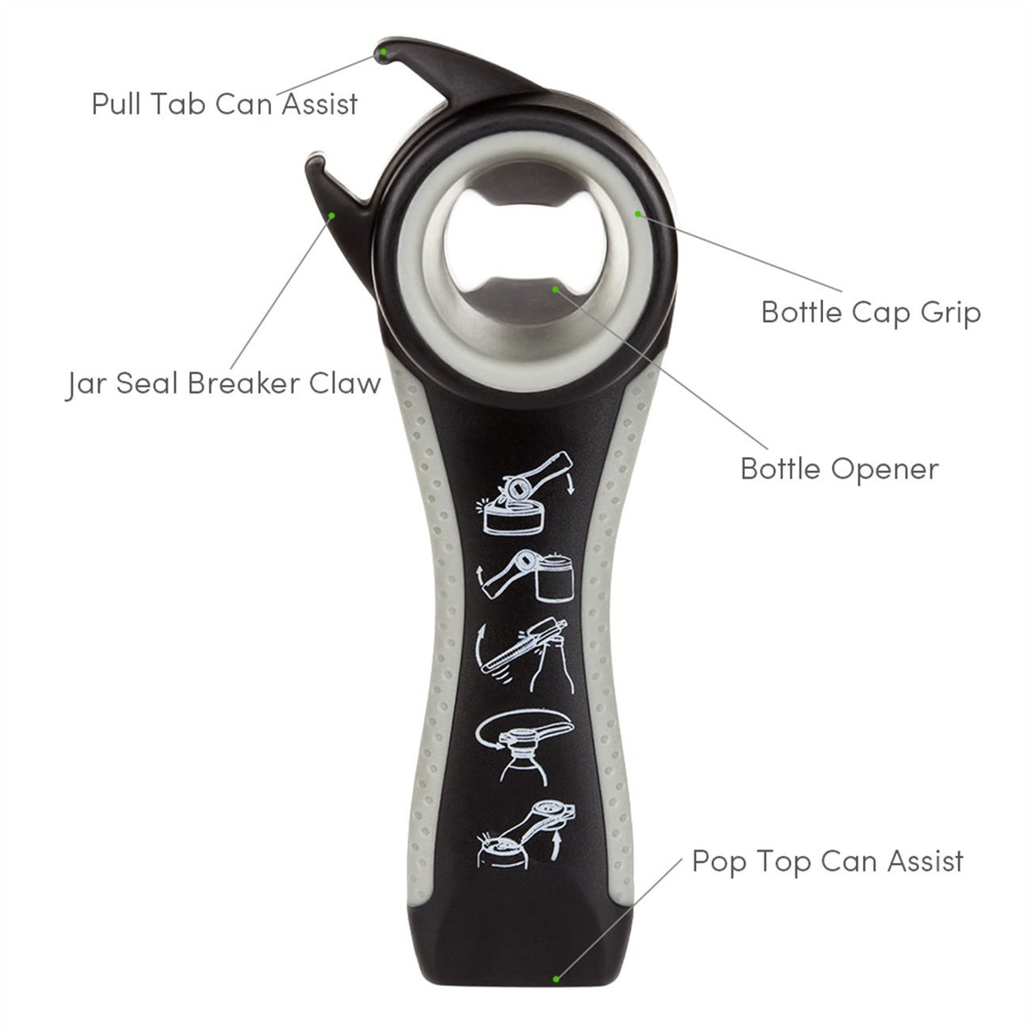 5 in 1 Multi-function Stainless Steel Jar and Can Opener