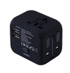 Universal Travel Adapter with LED Power Indicator and 2.4A Dual USB Charging Feature